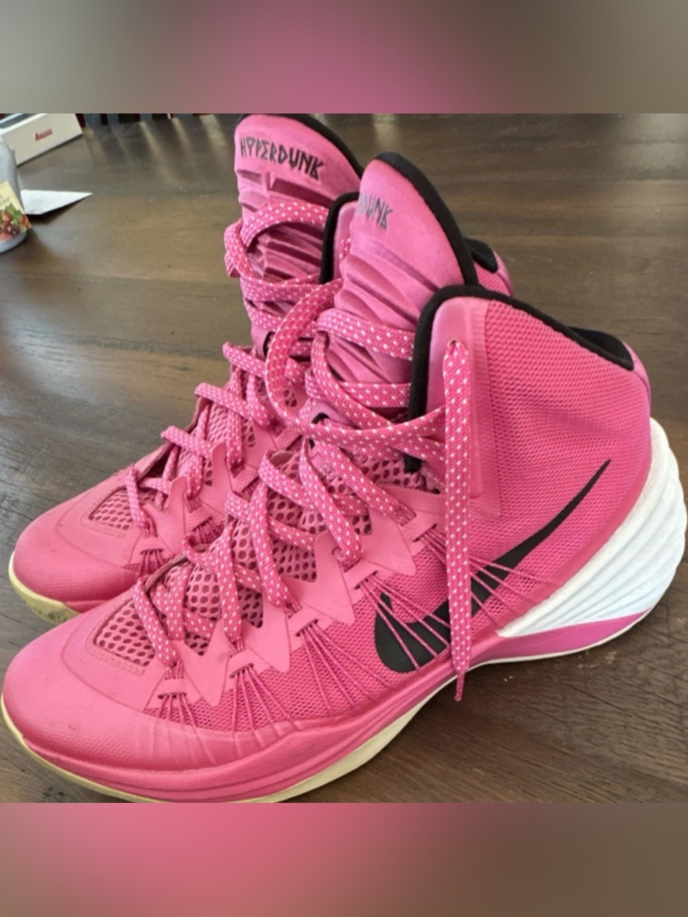 Nike Hyperdunk 2013 Think Pink High Top Basketball Sneakers